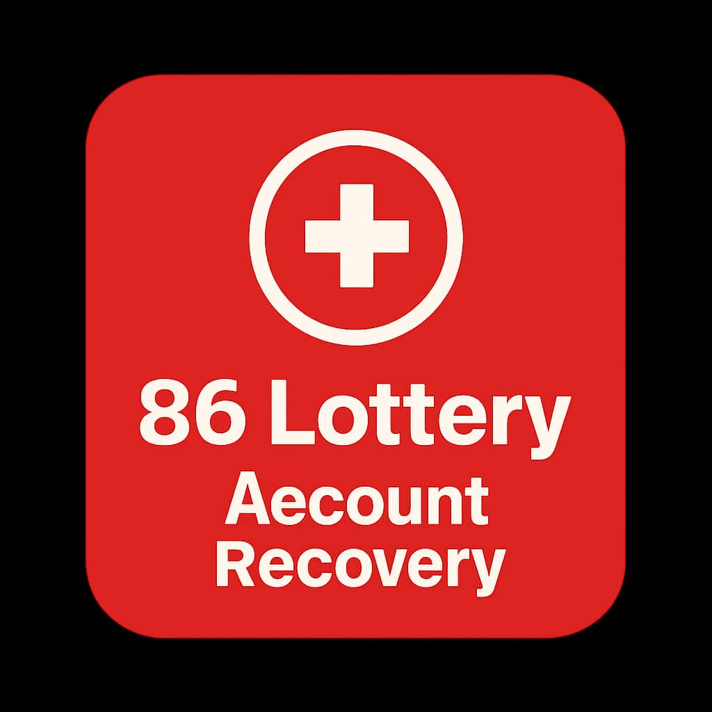 An icon symbolizing support for 86 Lottery account recovery.