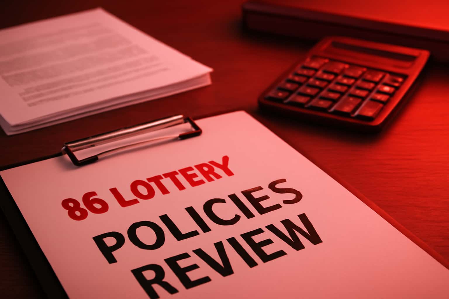 An informative visual representation of 86 Lottery Policies Review.