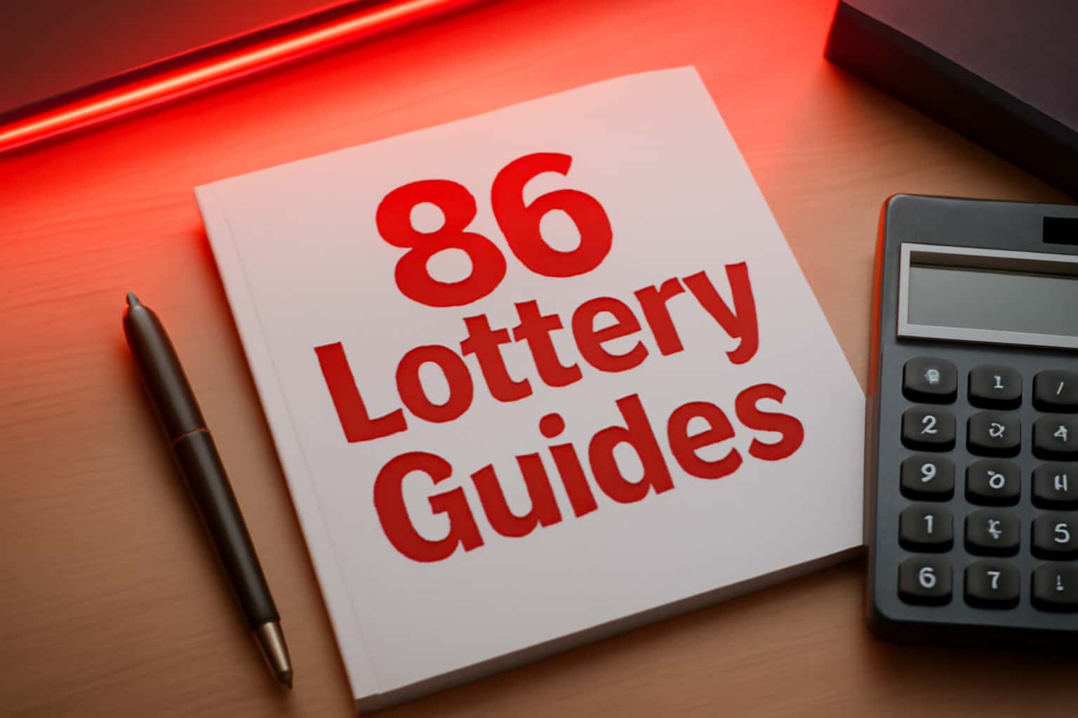 A visual representation of 86 Lottery Guides in a professional context.