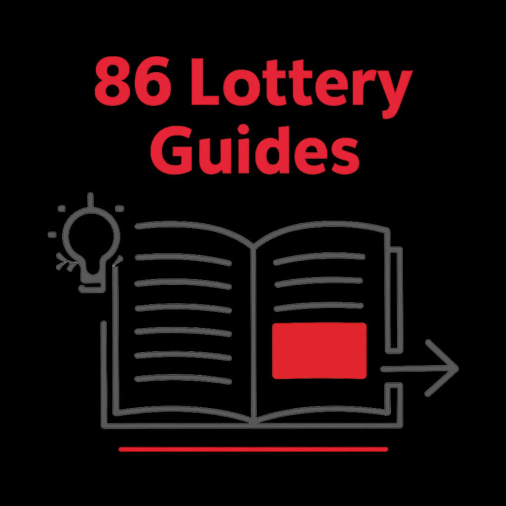 An educational diagram illustrating the key features of 86 Lottery Guides.