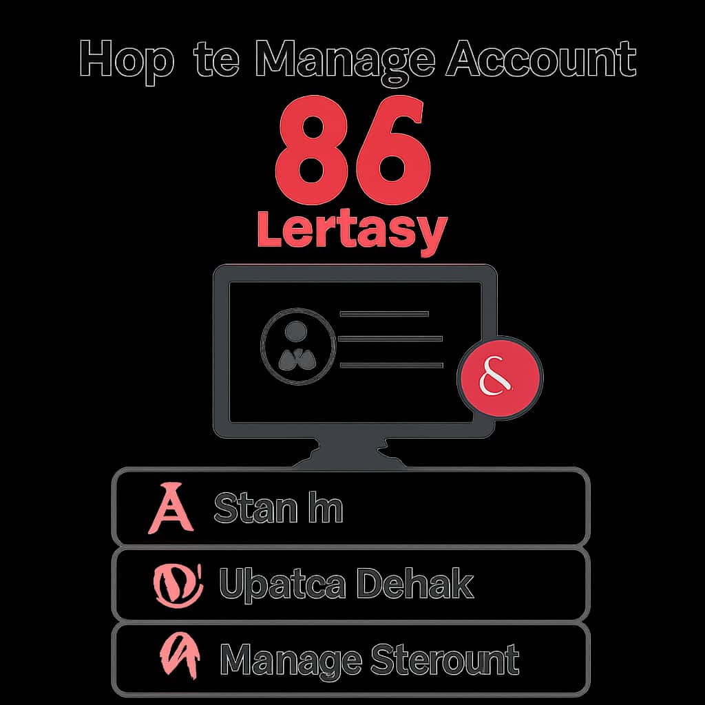 Diagram illustrating management steps for 86 Lottery account.