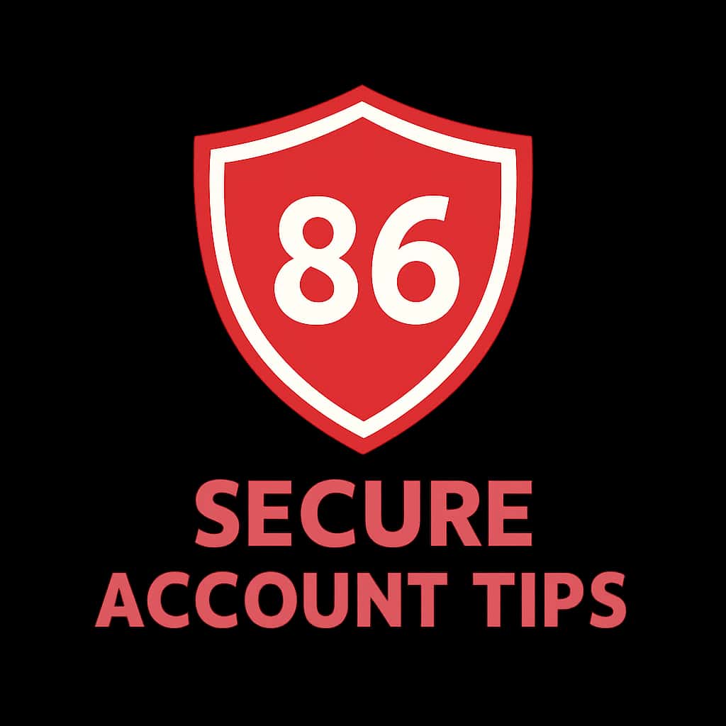 An icon representing secure practices for 86 Lottery account management.